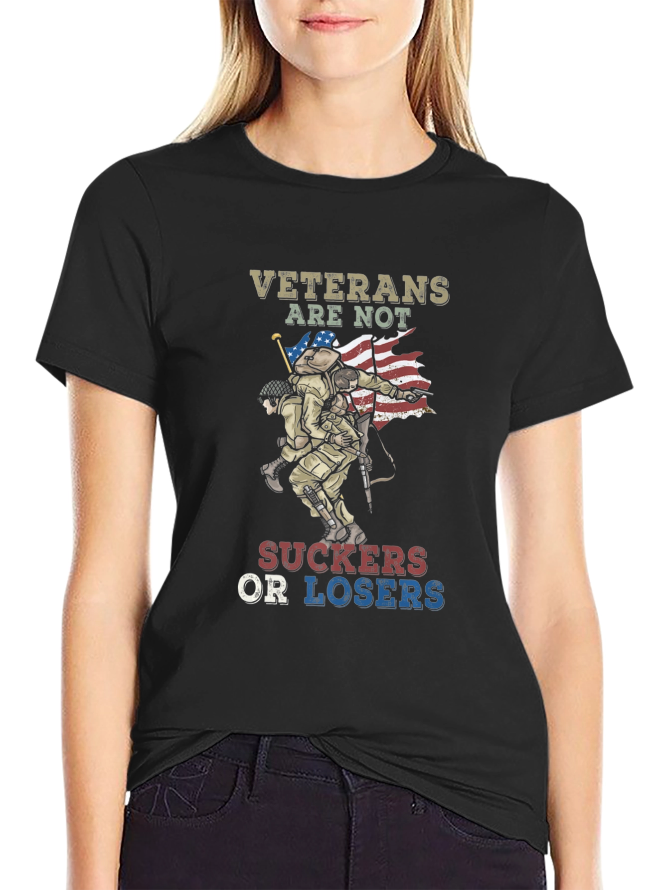 Veterans Are Not Suckers Or Losers T-Shirt