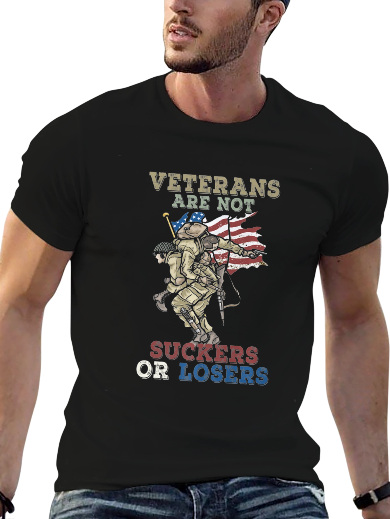 Veterans Are Not Suckers Or Losers T-Shirt