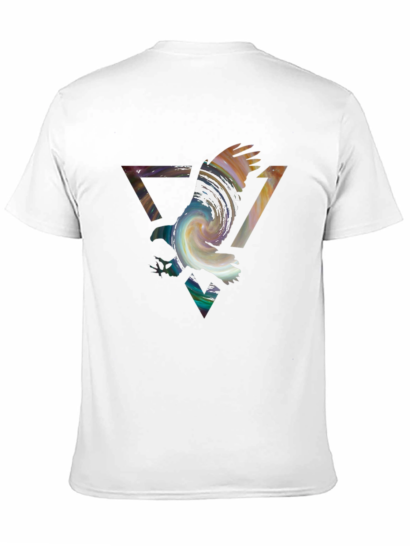 Abstract Eagle Graphic Black Tee