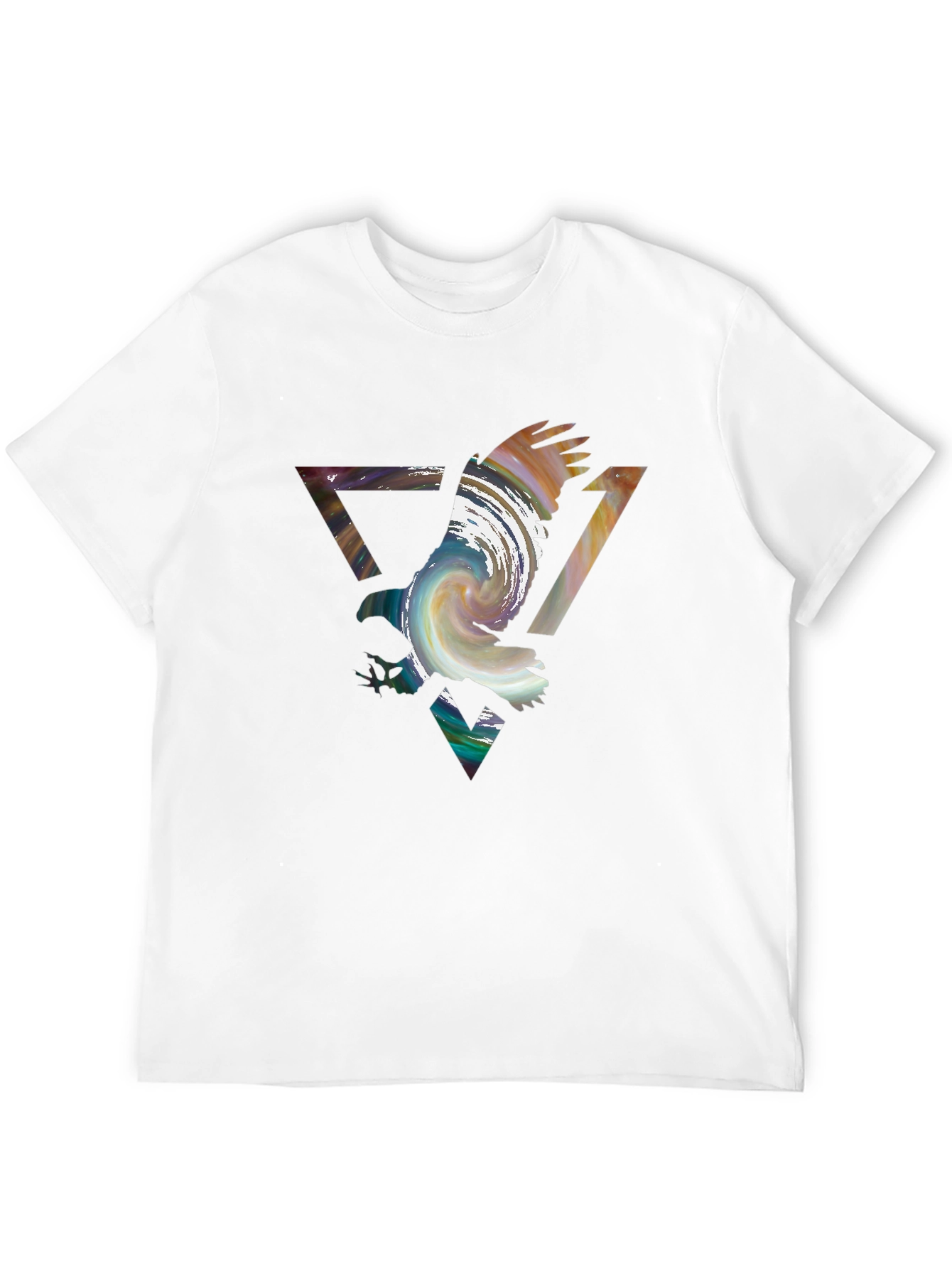 Abstract Eagle Graphic Black Tee