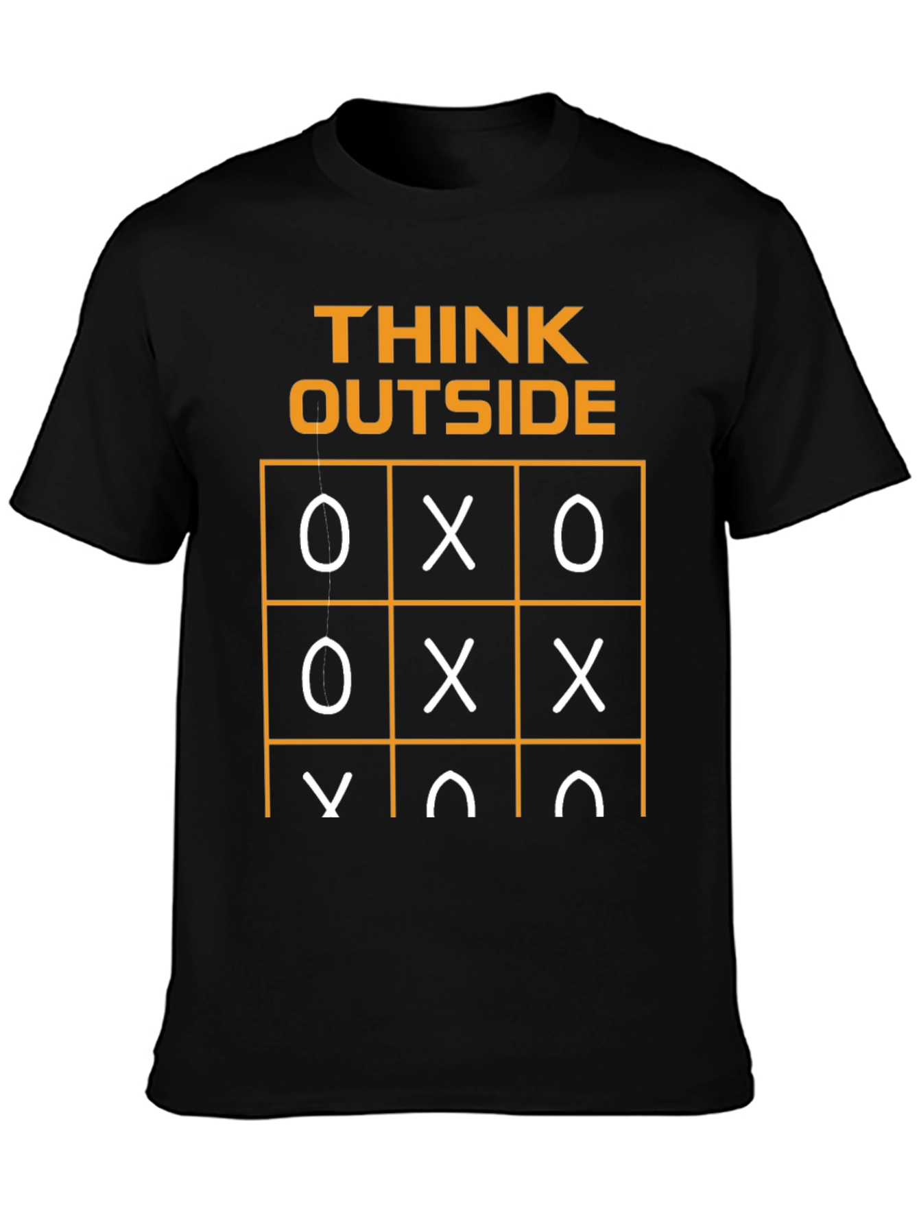 Think Outside T-Shirt Tic-Tac-Toe Humor Graphic Tee