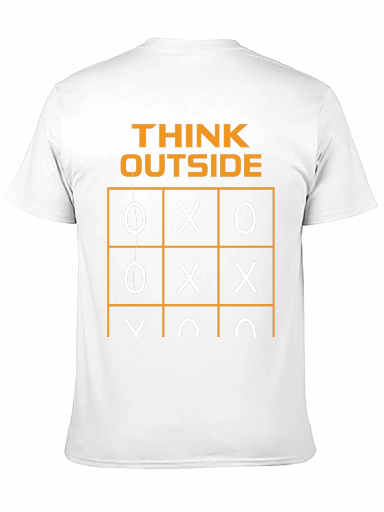 Think Outside T-Shirt Tic-Tac-Toe Humor Graphic Tee