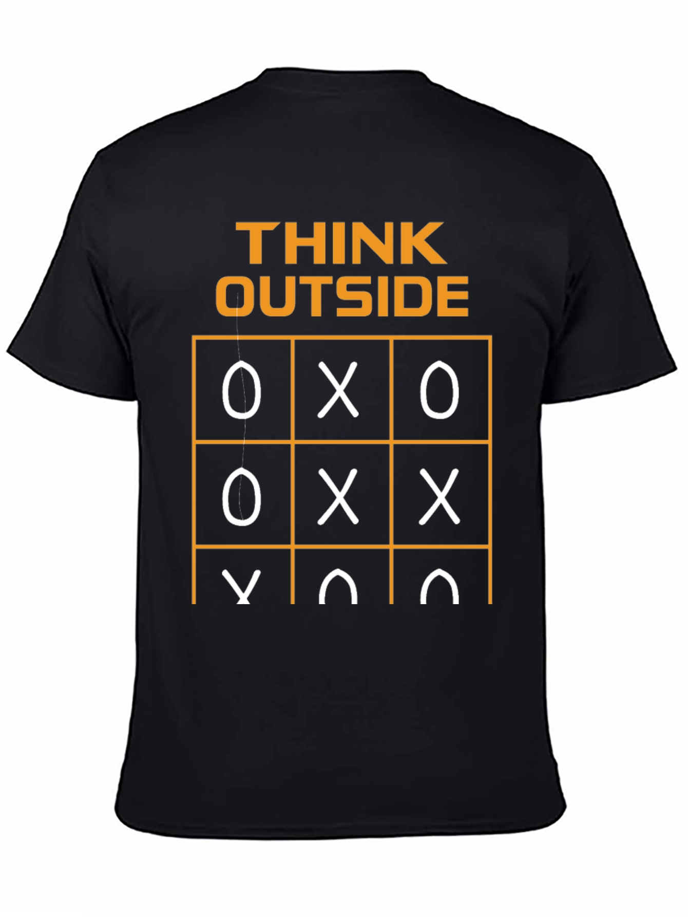 Think Outside T-Shirt Tic-Tac-Toe Humor Graphic Tee