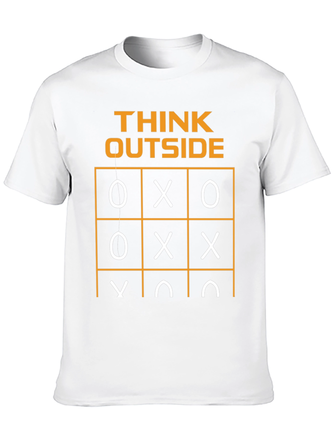 Think Outside T-Shirt Tic-Tac-Toe Humor Graphic Tee