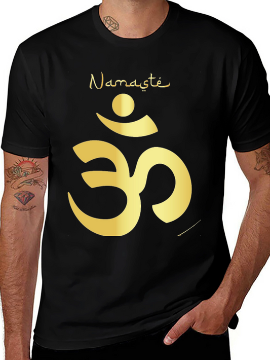 Namaste Om Symbol Black T-Shirt