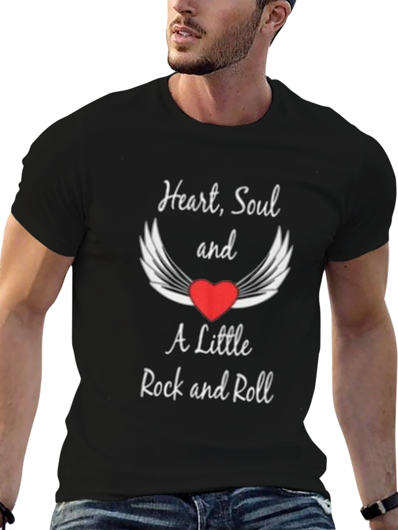 Heart Soul and Rock n Roll Graphic Tee
