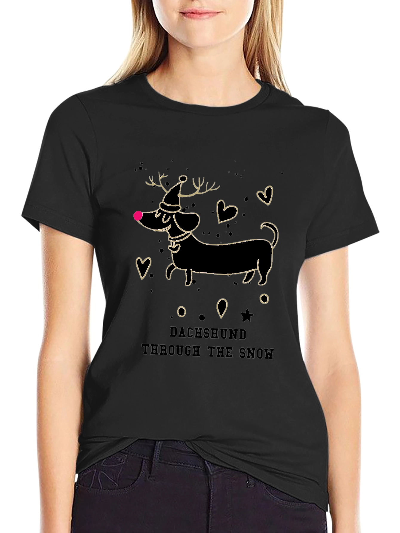 Dachshund Through the Snow Tee