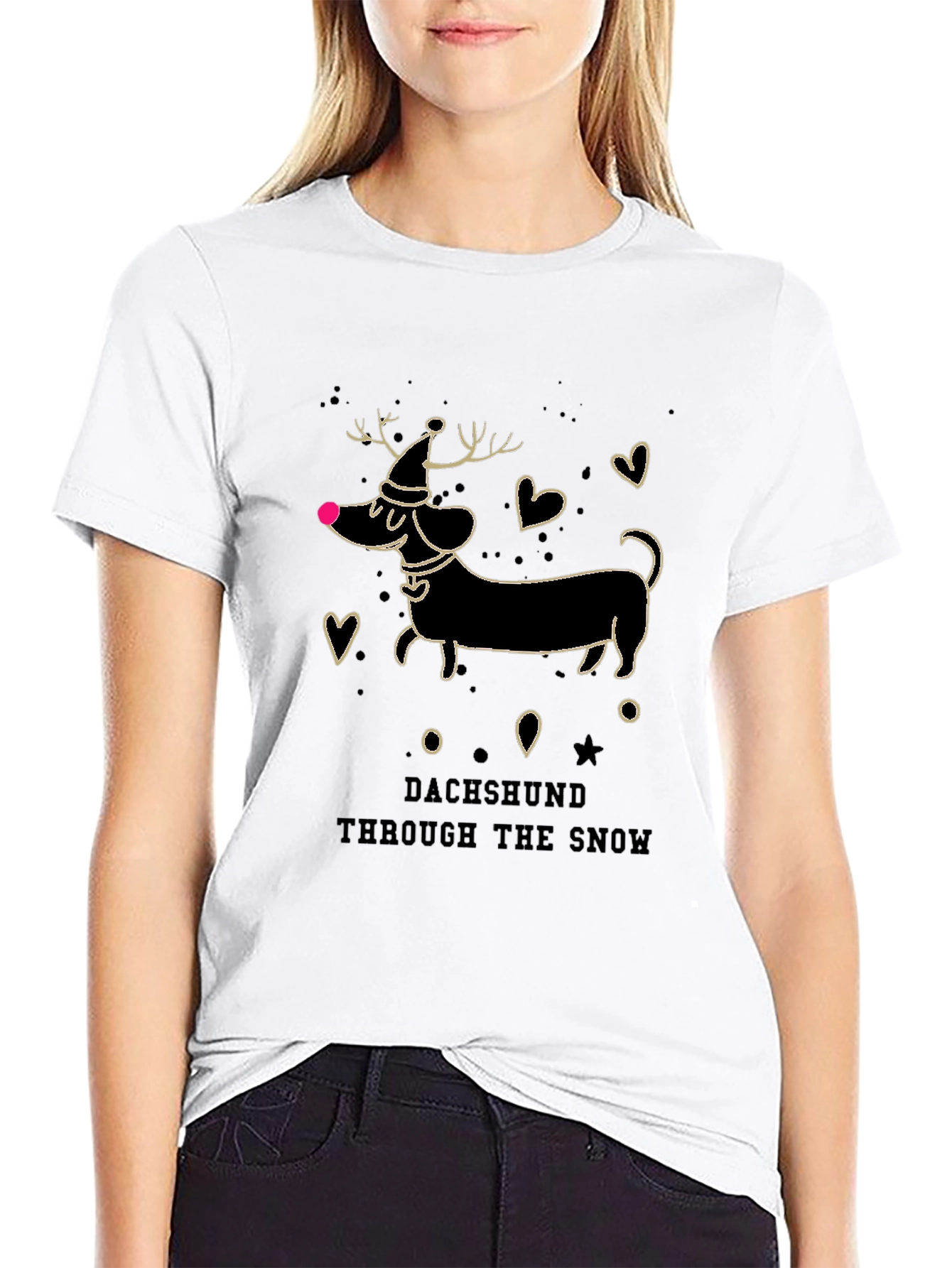 Dachshund Through the Snow Tee