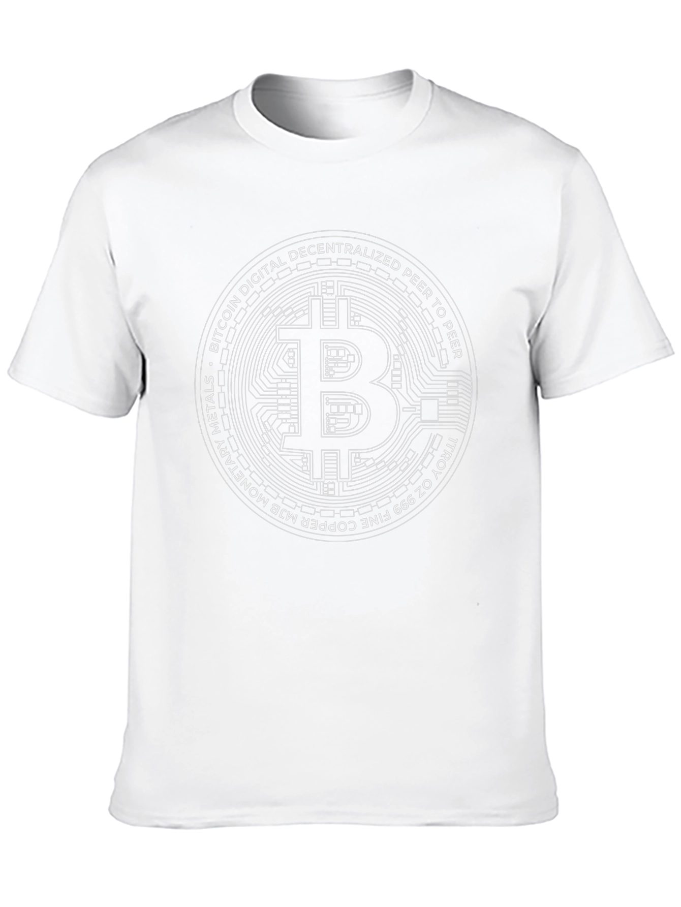 Bitcoin Crypto Currency Black T-Shirt
