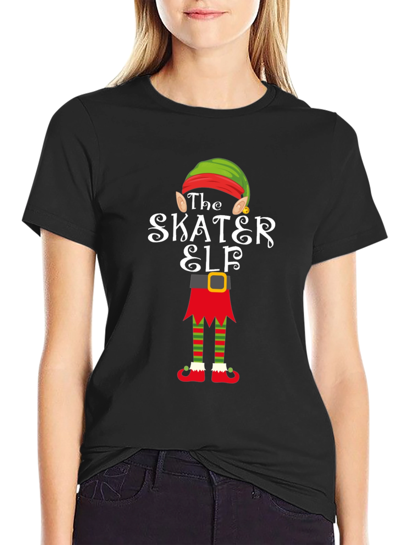The Skater Elf Holiday T-Shirt