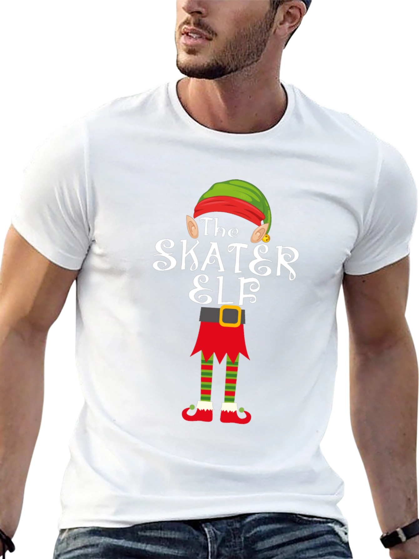 The Skater Elf Holiday T-Shirt