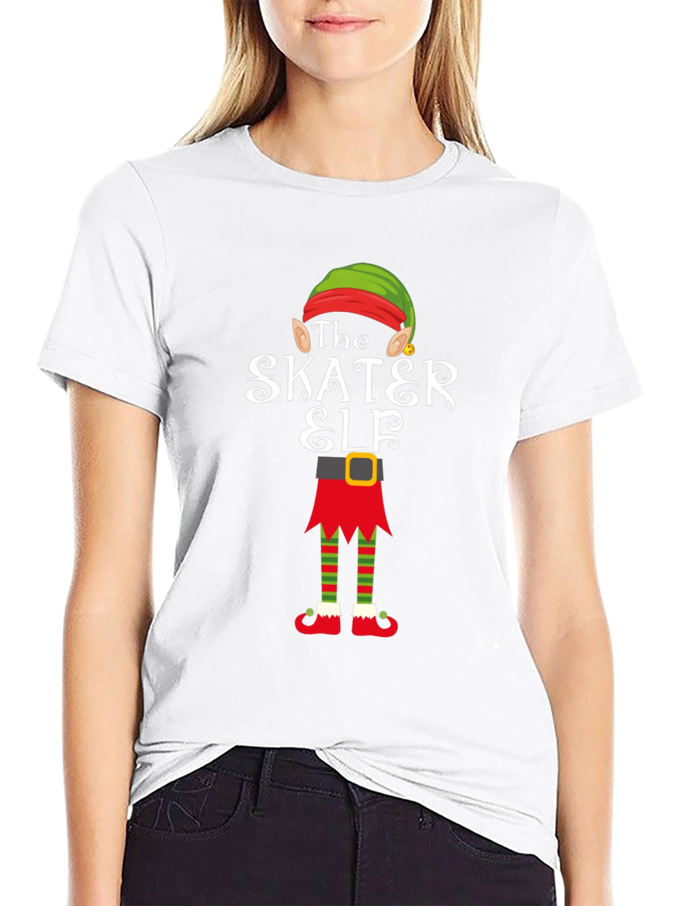 The Skater Elf Holiday T-Shirt