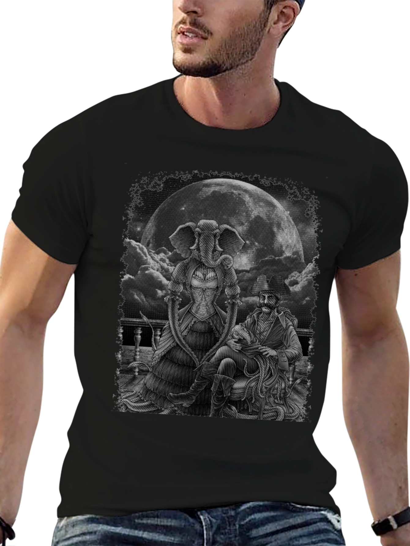 Steampunk Elephant & Captain T-Shirt