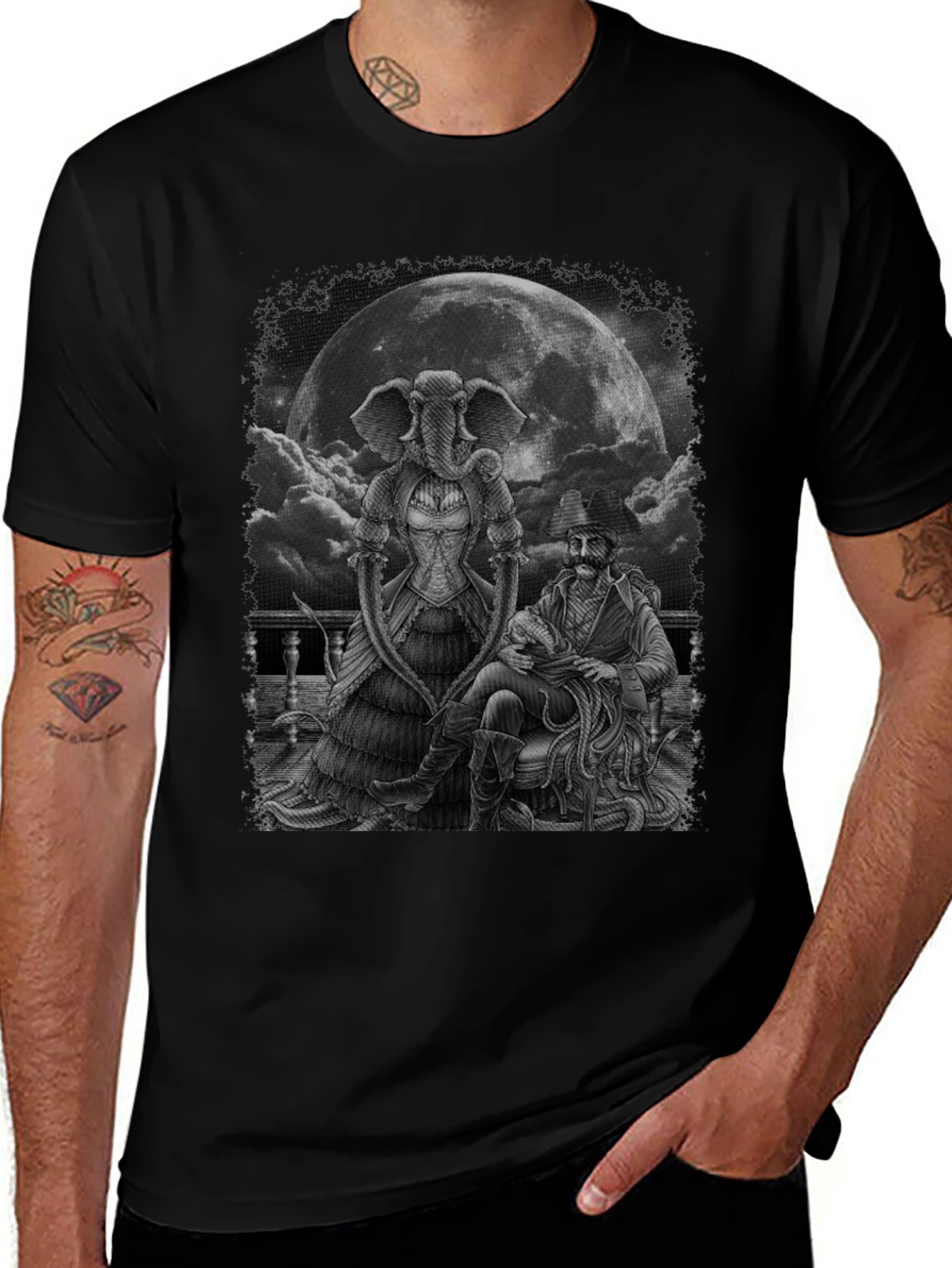 Steampunk Elephant & Captain T-Shirt