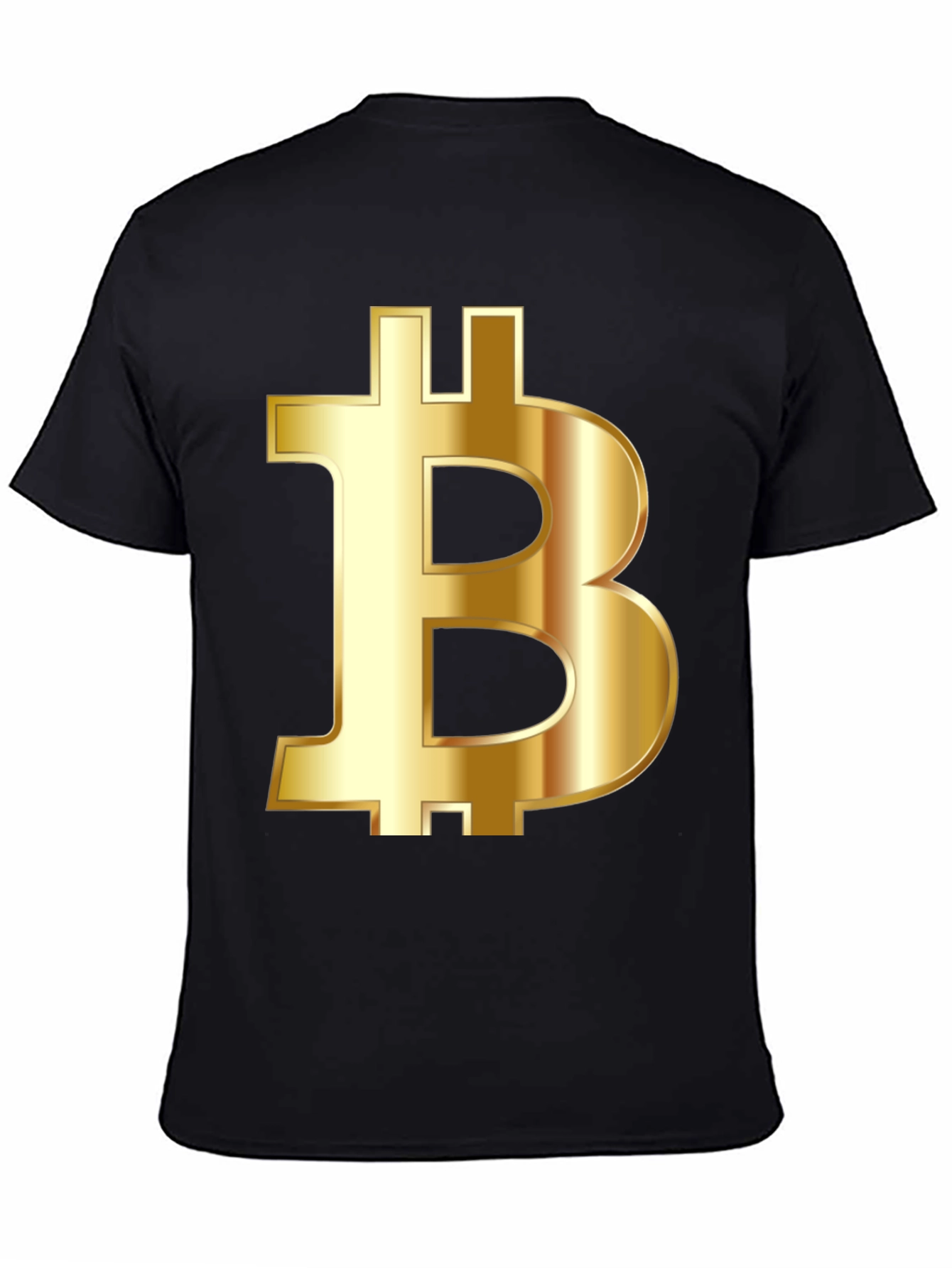 Bitcoin Gold Logo Black T-Shirt