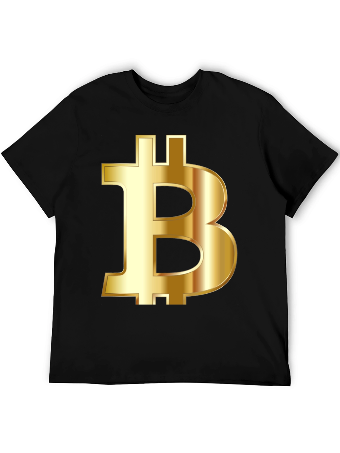 Bitcoin Gold Logo Black T-Shirt