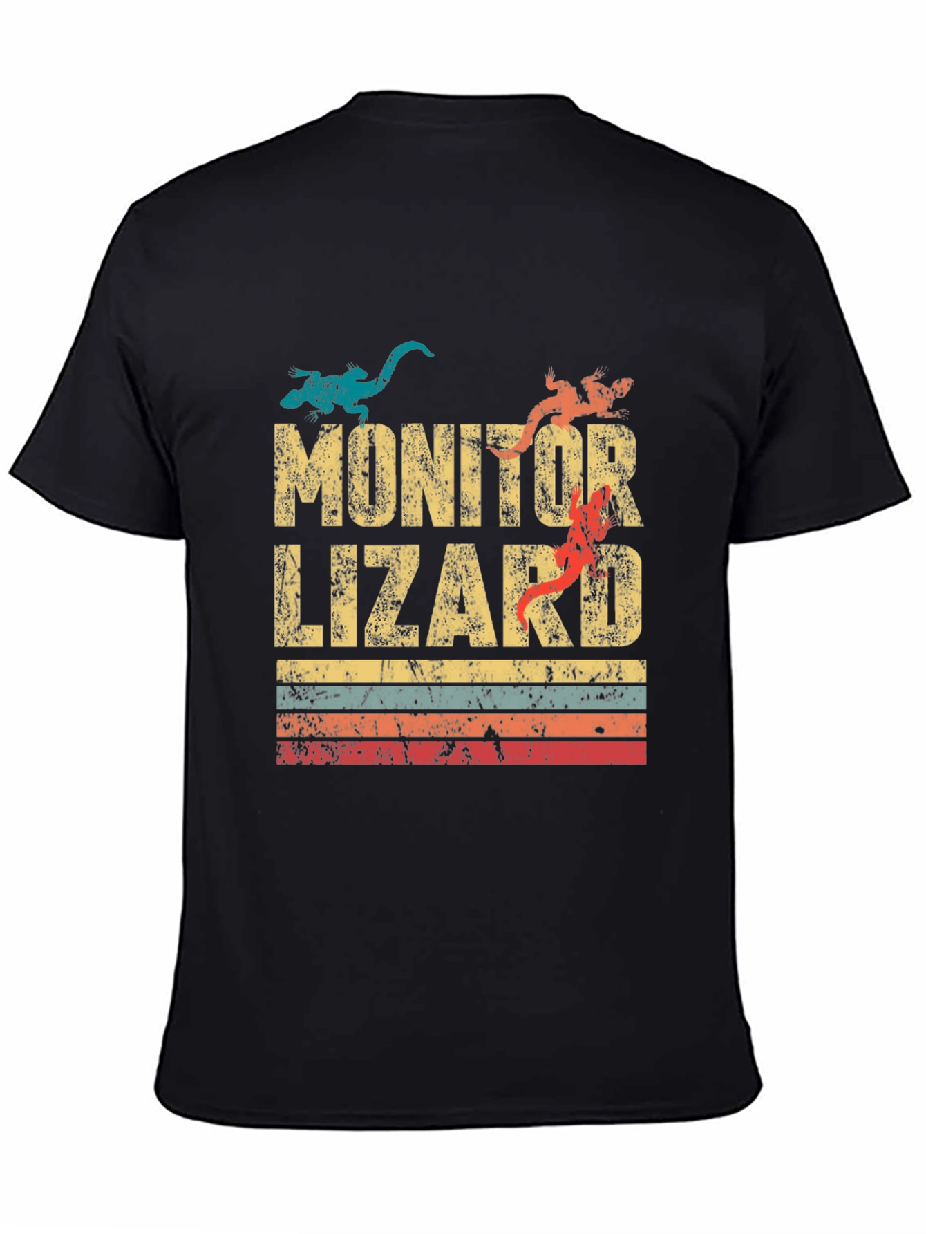 Monitor Lizard Retro T-Shirt