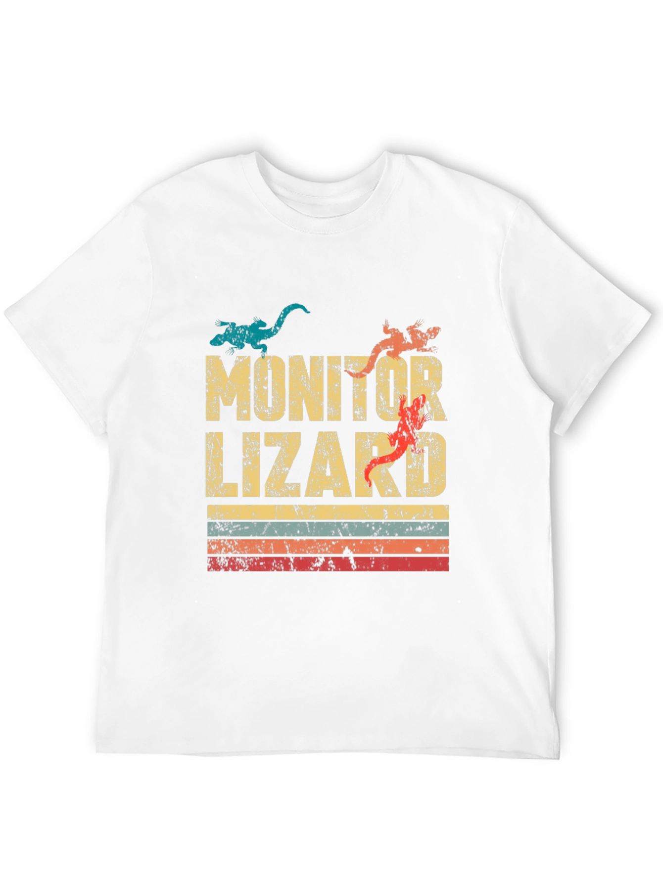 Monitor Lizard Retro T-Shirt