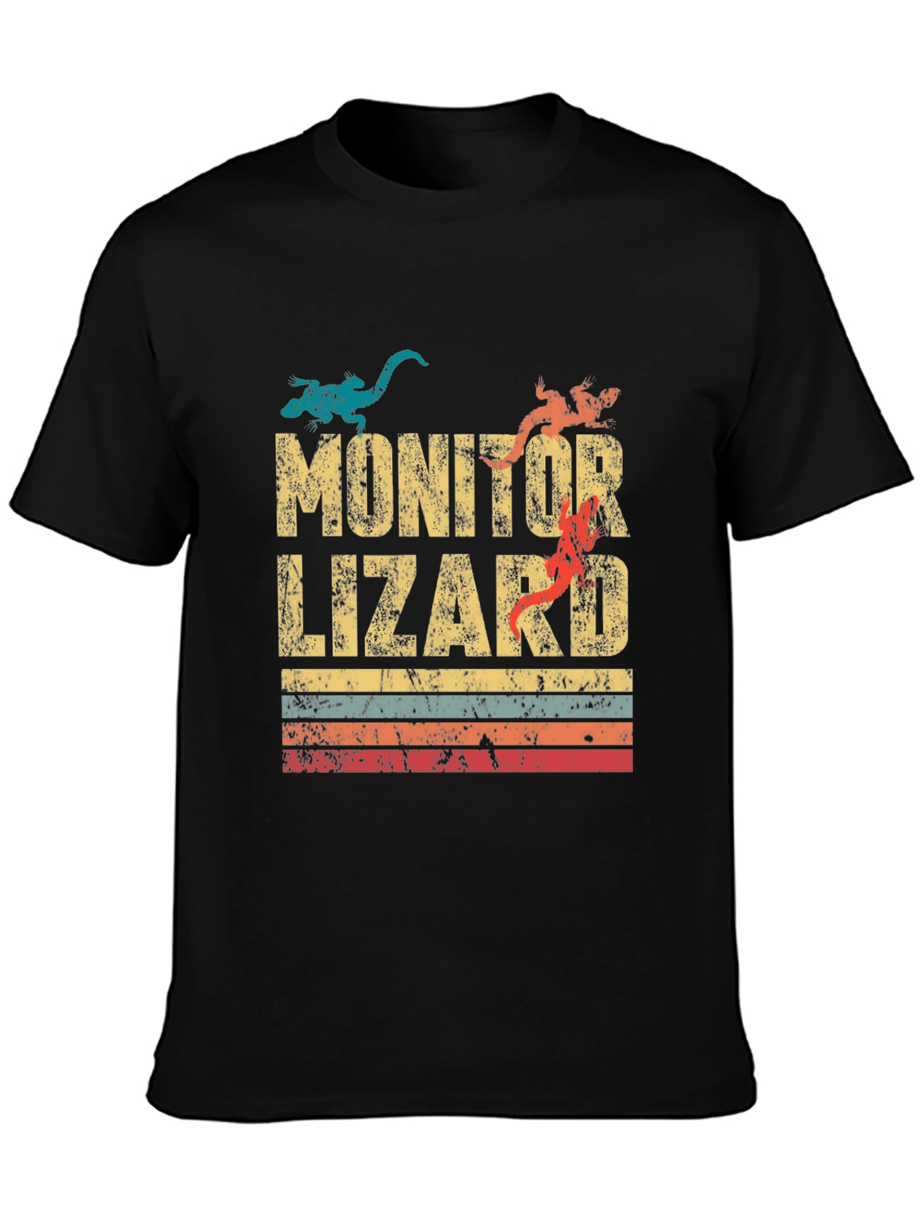 Monitor Lizard Retro T-Shirt