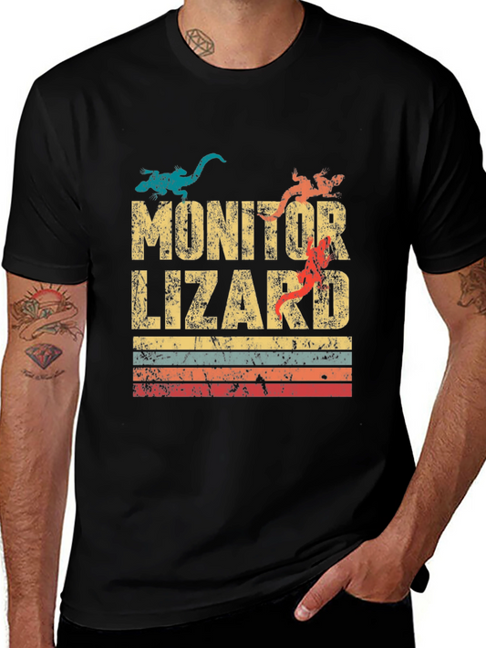 Monitor Lizard Retro T-Shirt