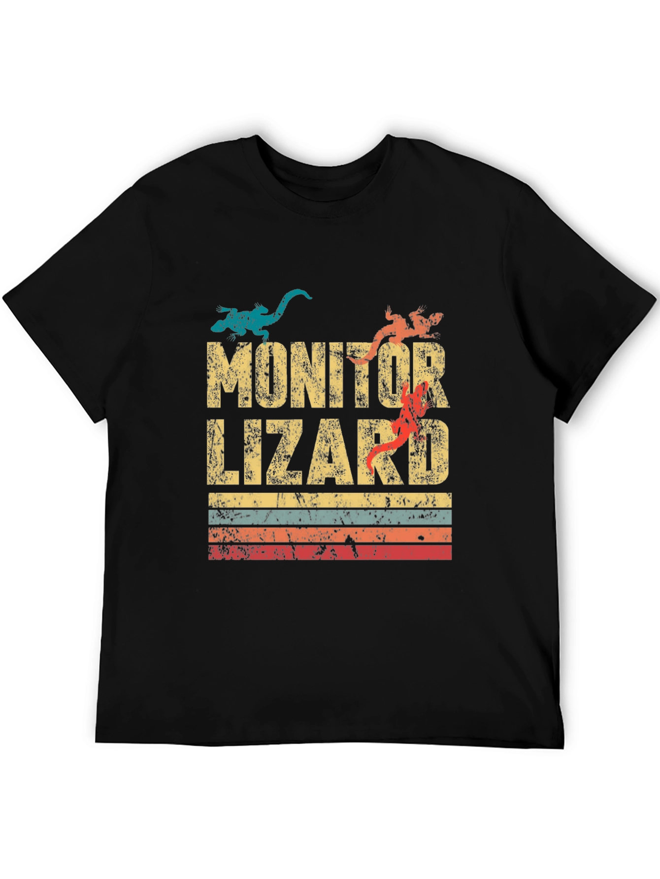 Monitor Lizard Retro T-Shirt