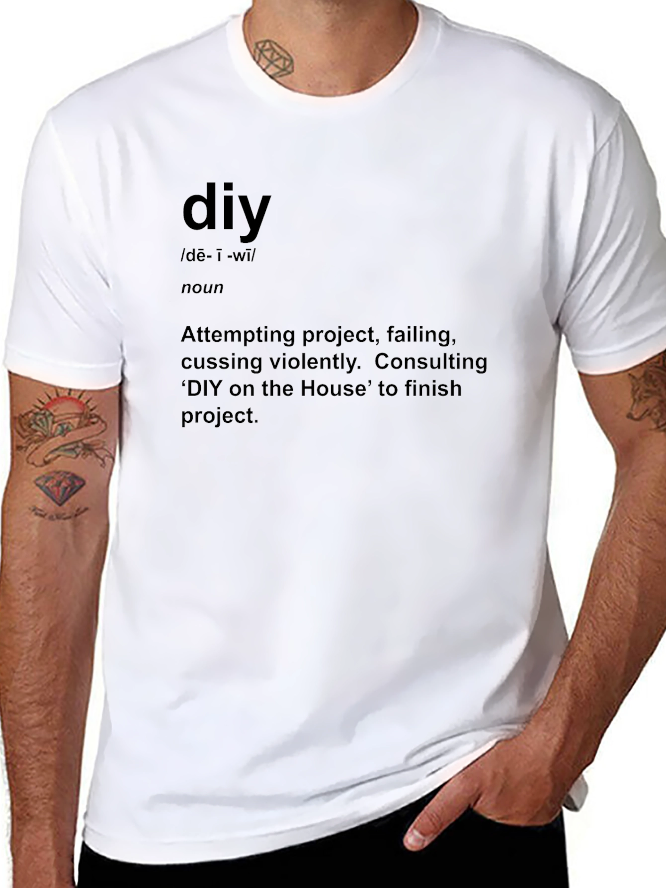 DIY Definition Graphic Tee - Black