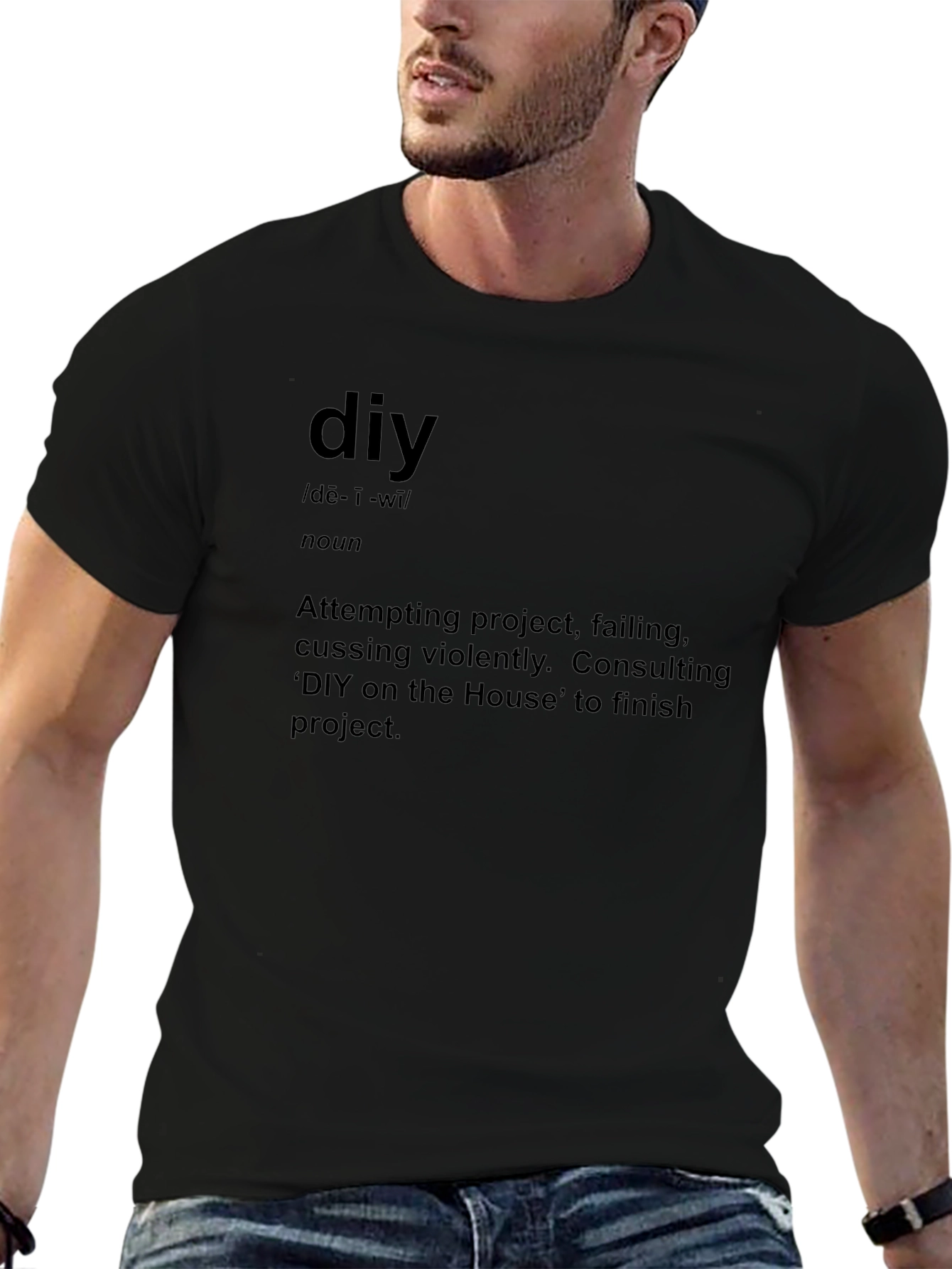DIY Definition Graphic Tee - Black