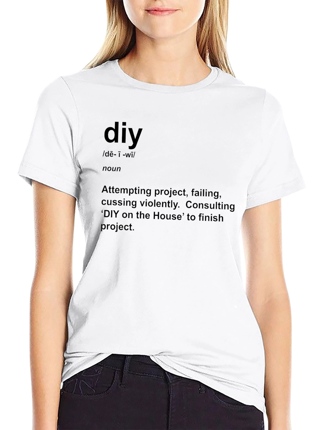 DIY Definition Graphic Tee - Black