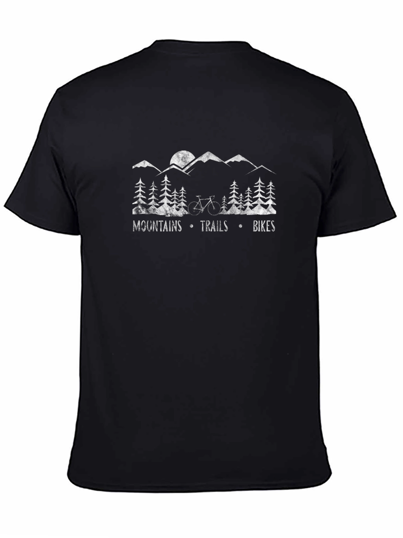 Mountains Trails Bikes Graphic T-Shirt