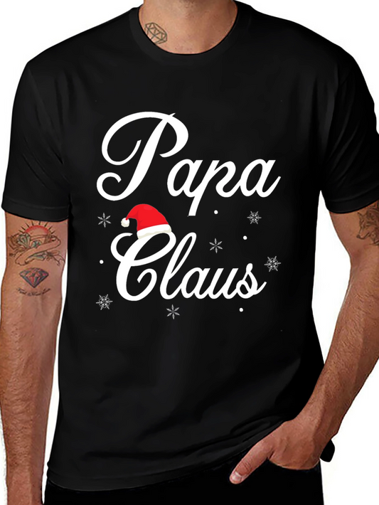 Papa Claus Holiday T-Shirt - Festive Christmas Tee