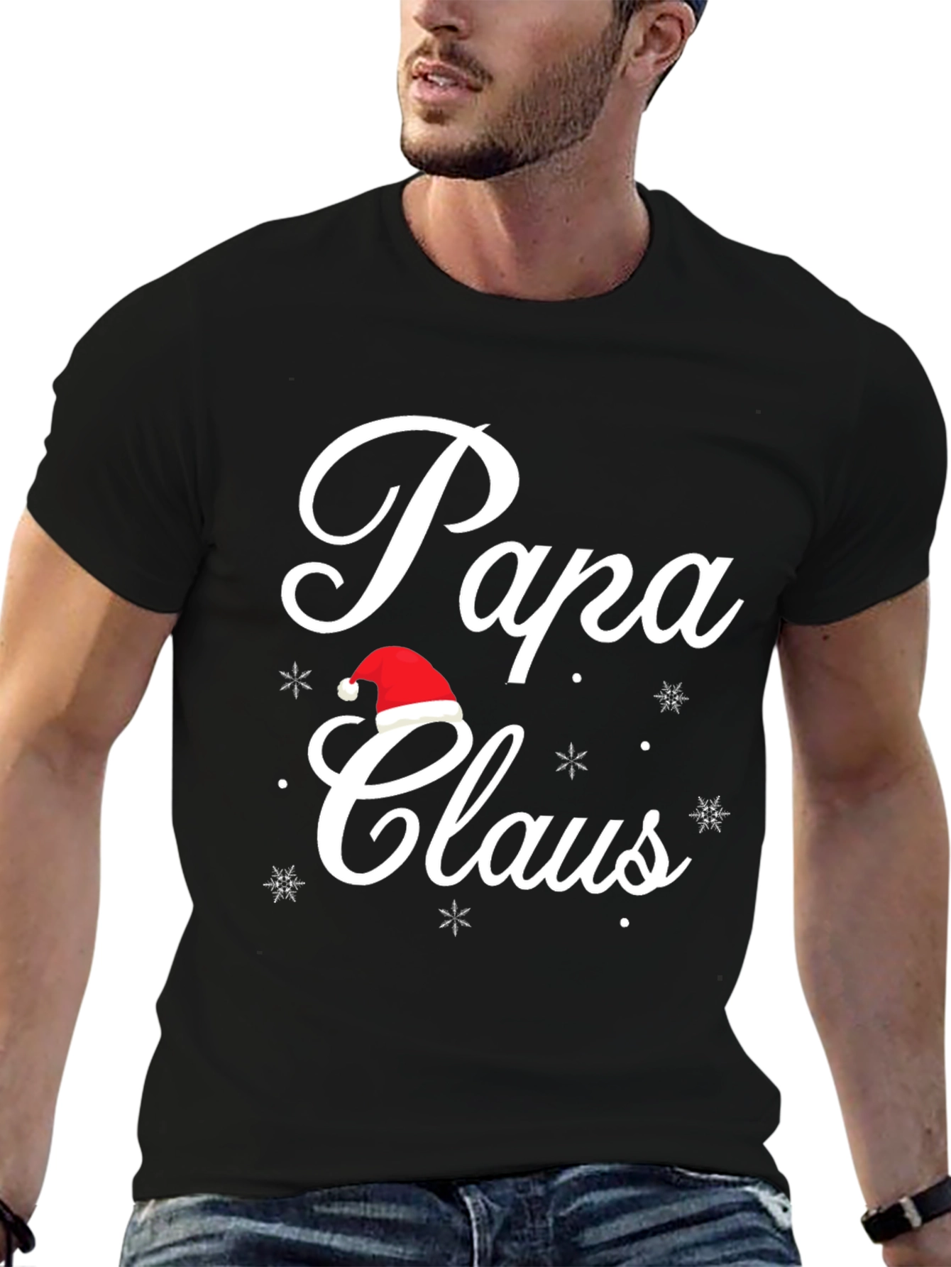Papa Claus Holiday T-Shirt - Festive Christmas Tee