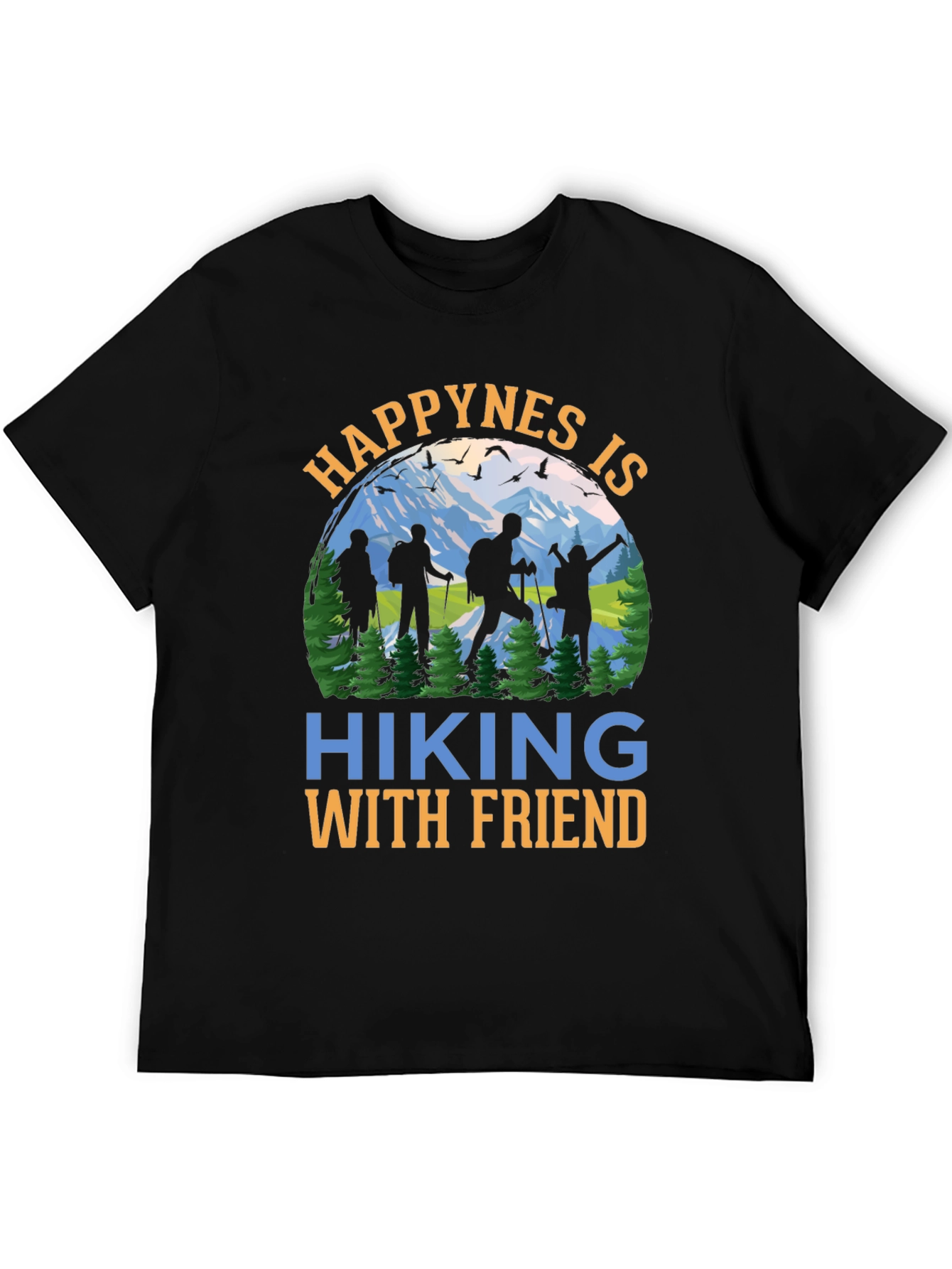 Hiking With Friends Graphic T-Shirt