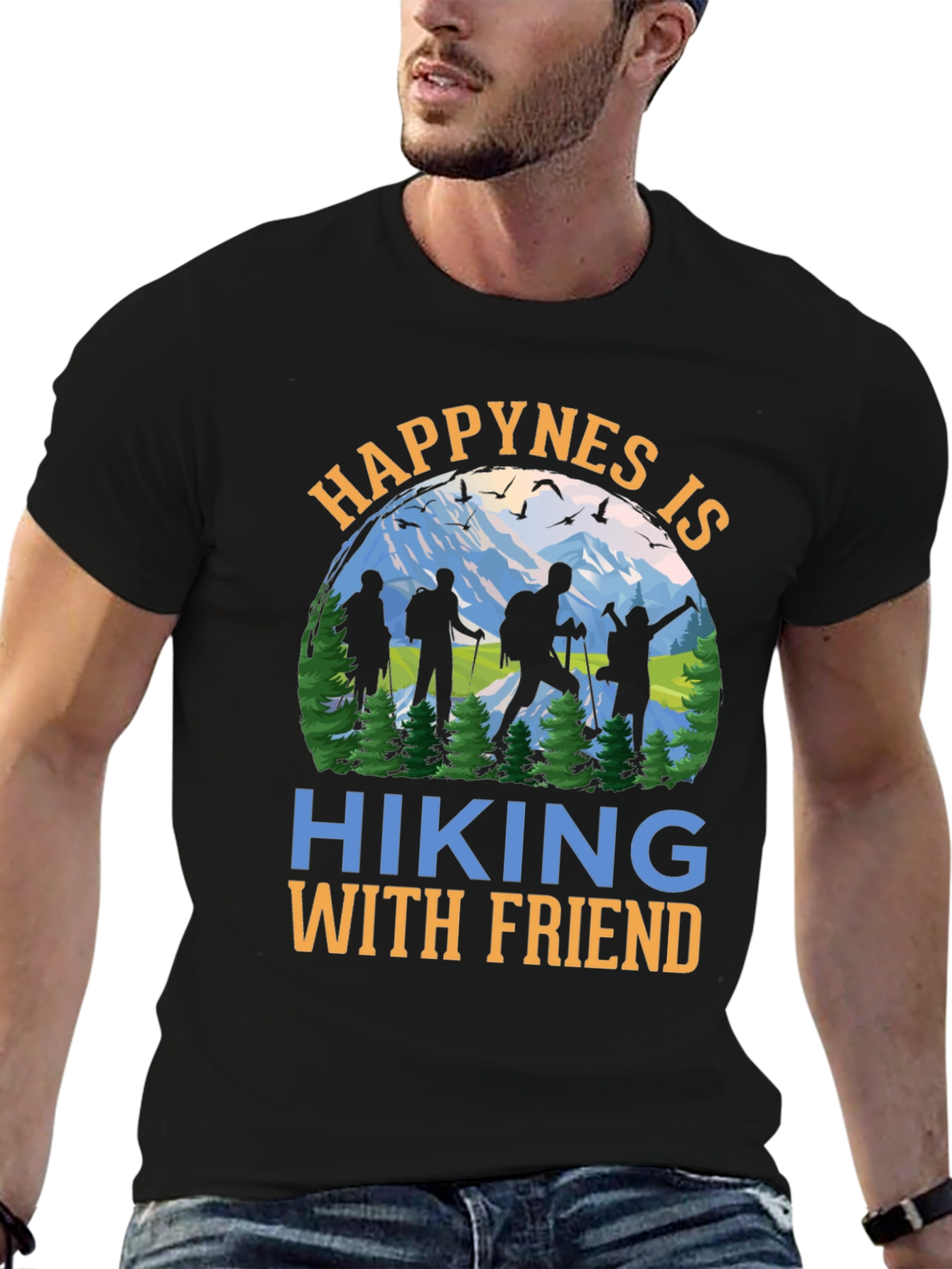 Hiking With Friends Graphic T-Shirt