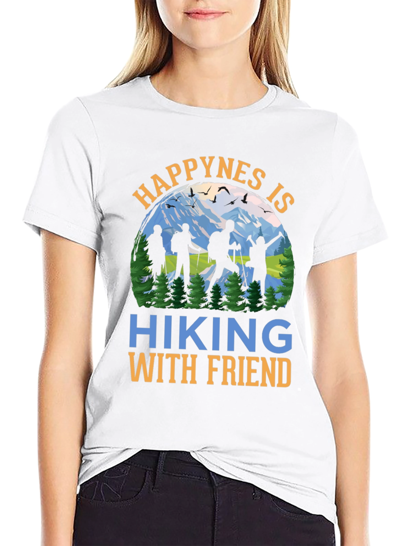 Hiking With Friends Graphic T-Shirt