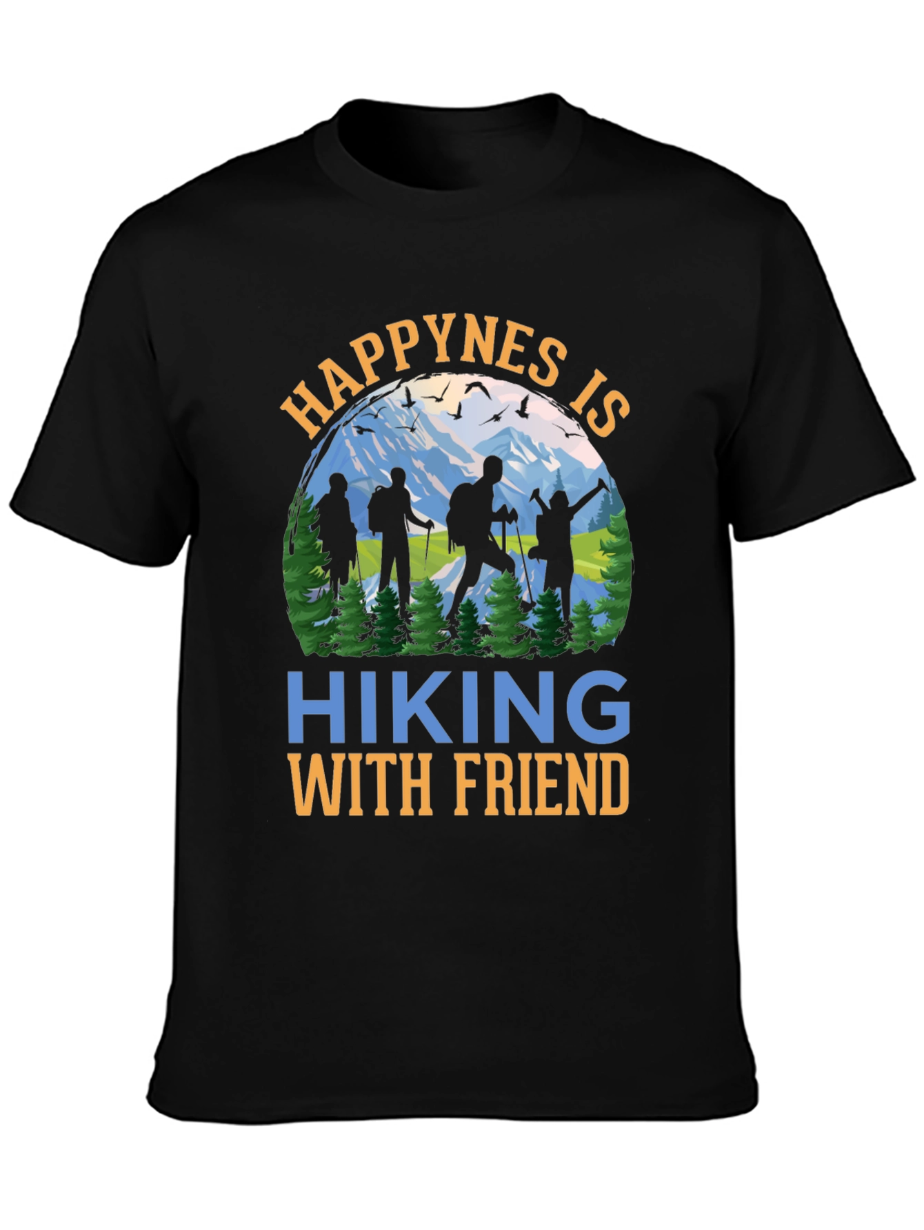 Hiking With Friends Graphic T-Shirt