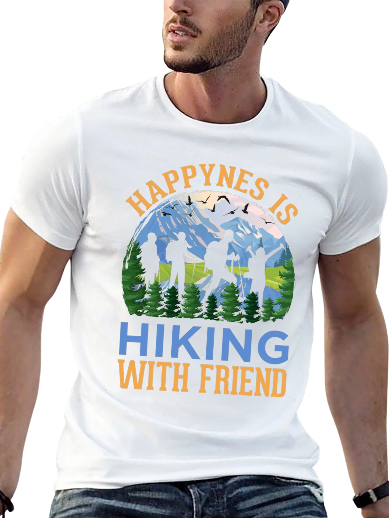 Hiking With Friends Graphic T-Shirt