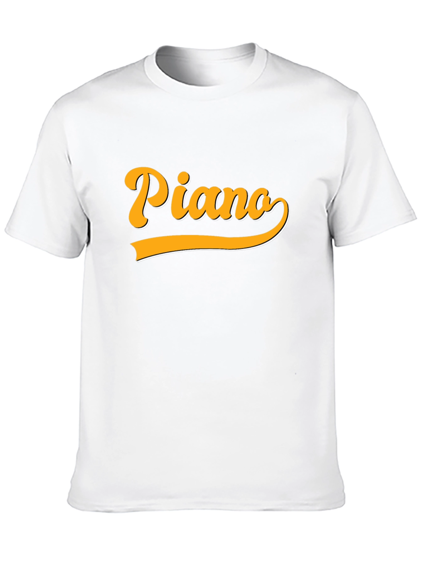 Piano Retro Style Graphic T-Shirt