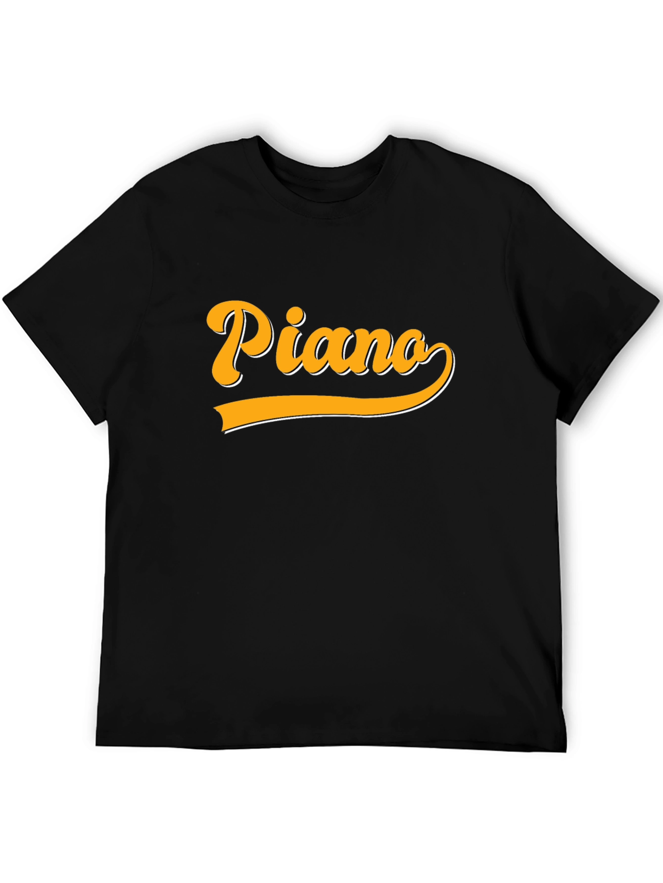 Piano Retro Style Graphic T-Shirt