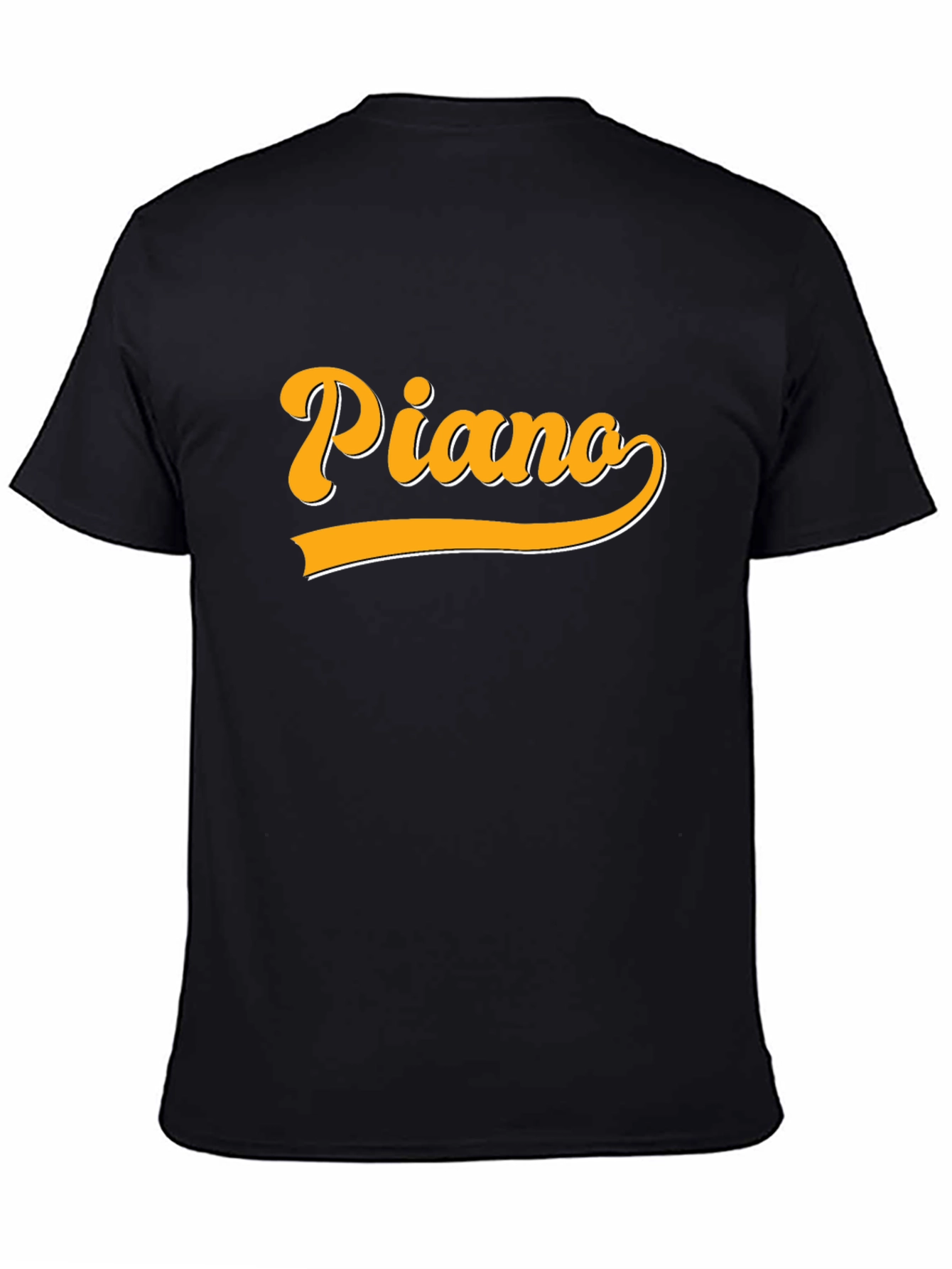 Piano Retro Style Graphic T-Shirt