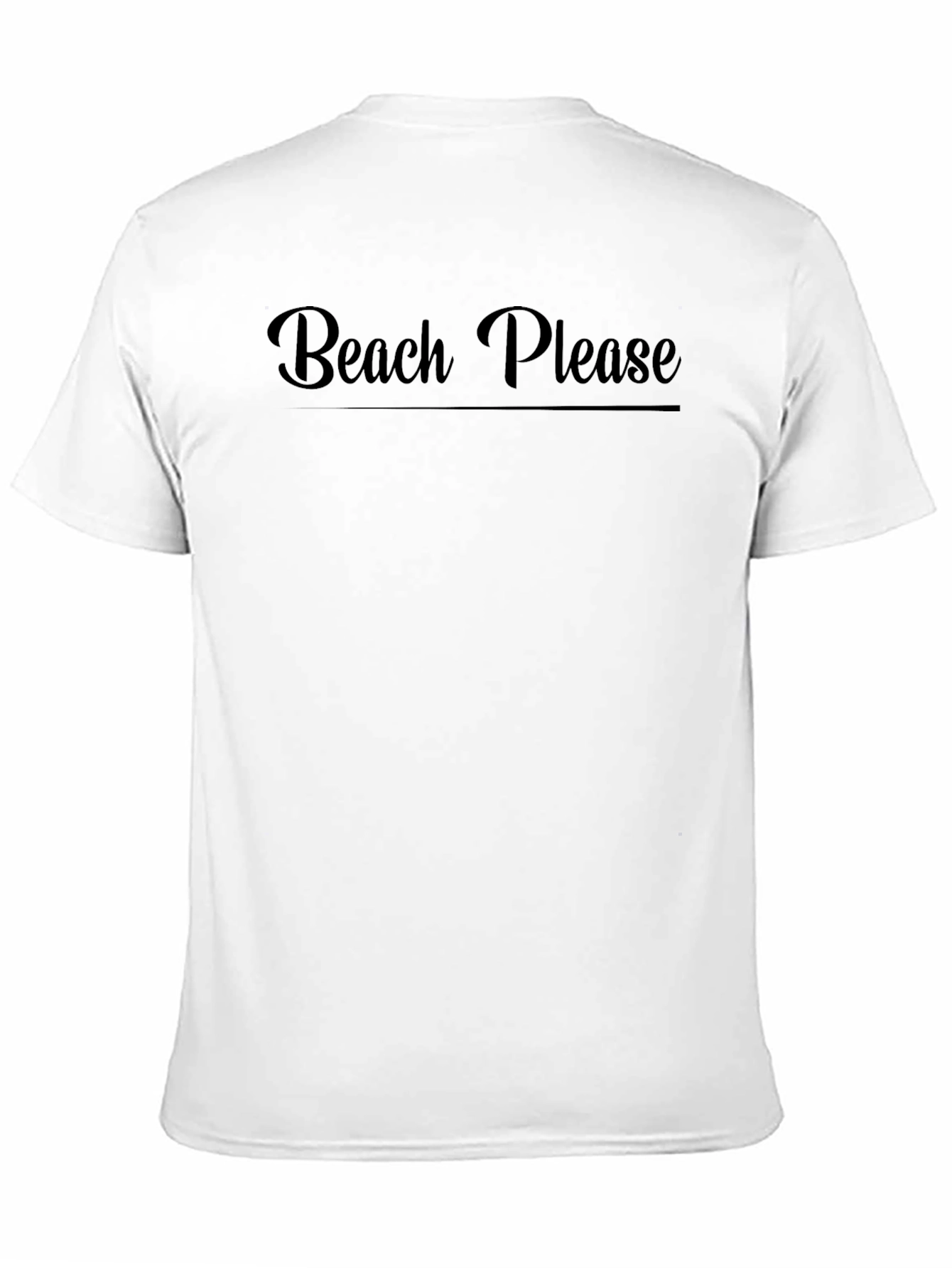 Beach Please Graphic T-Shirt - Black