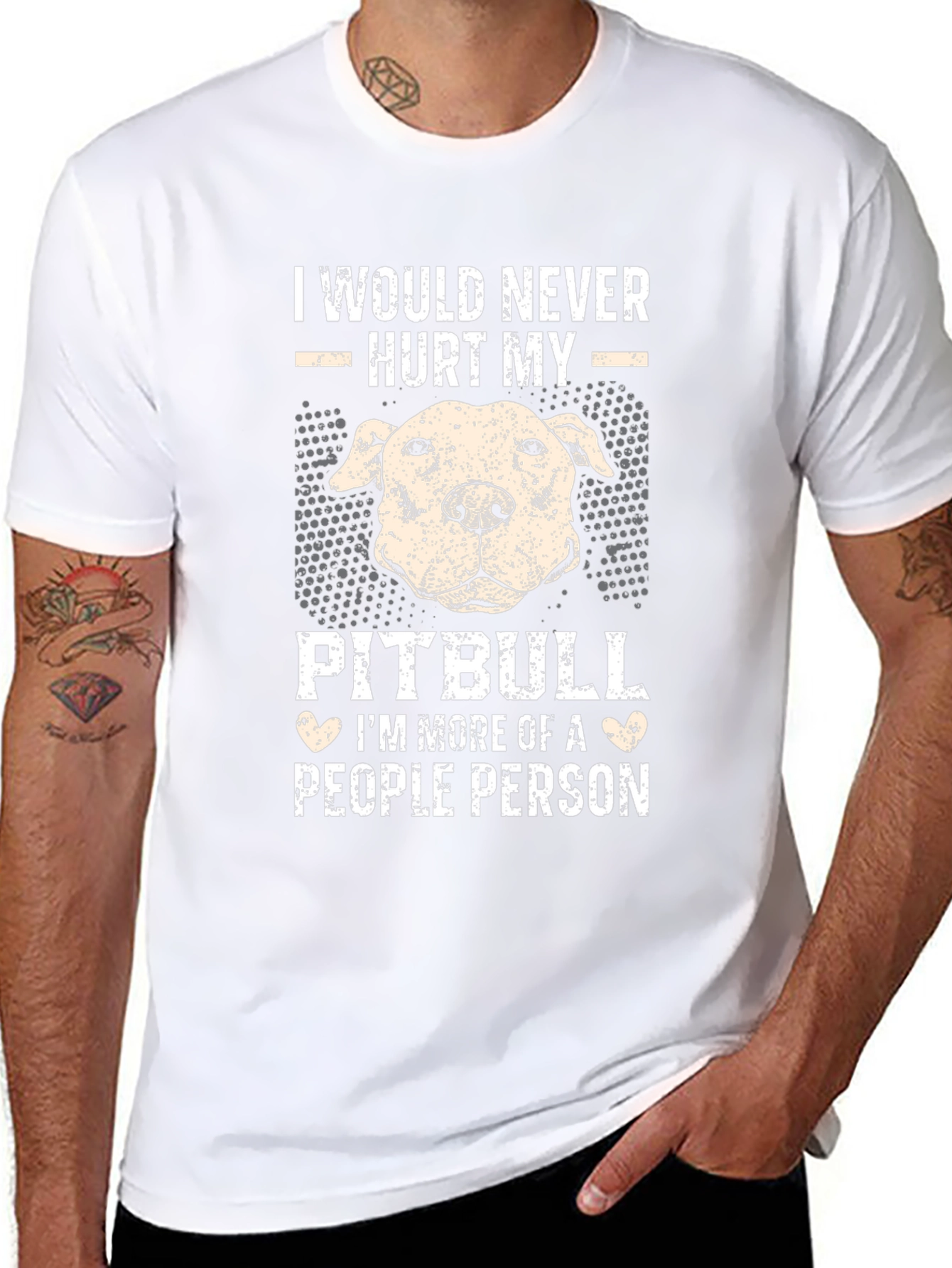 I Would Never Hurt My Pitbull T-Shirt