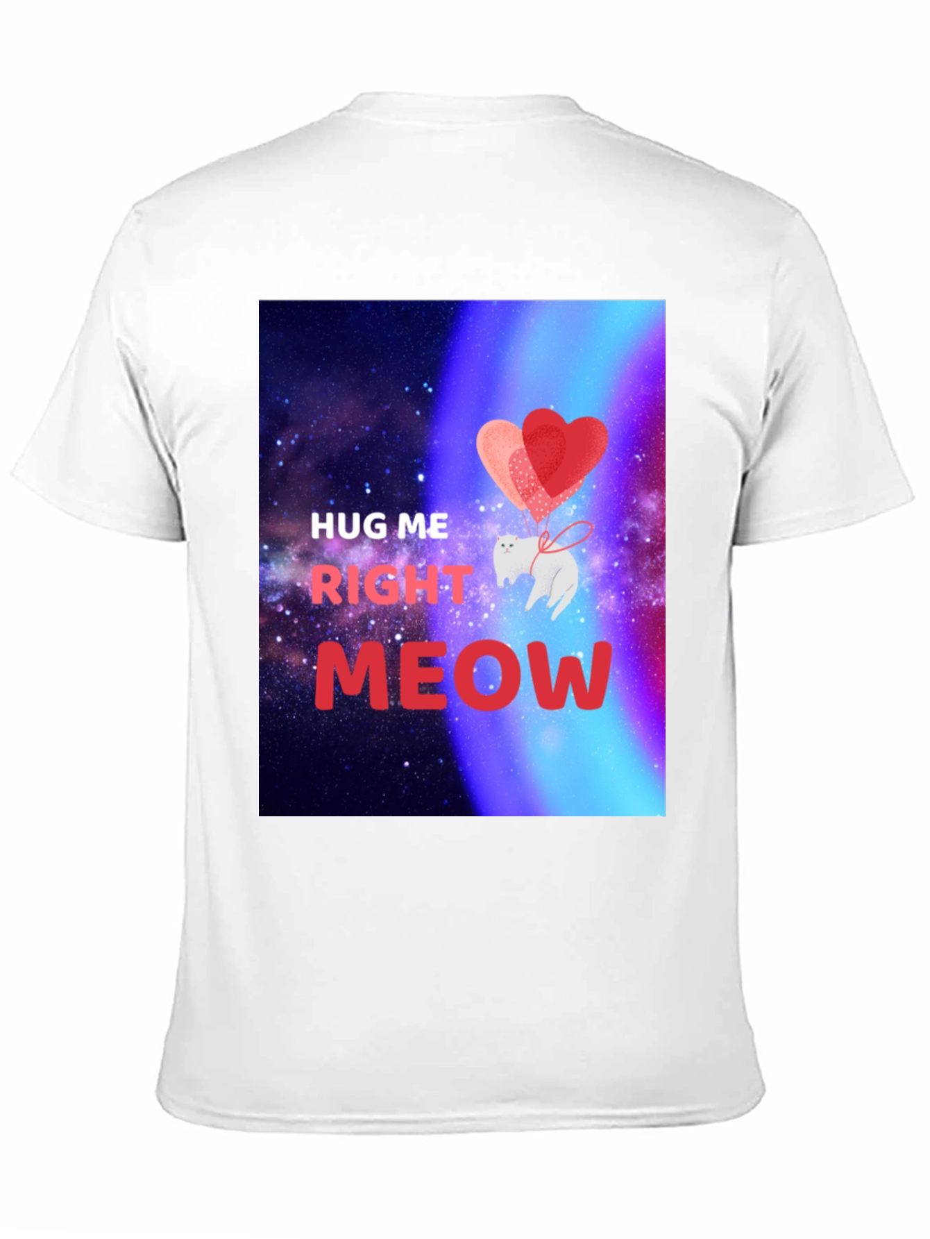 Hug Me Right Meow Graphic T-Shirt