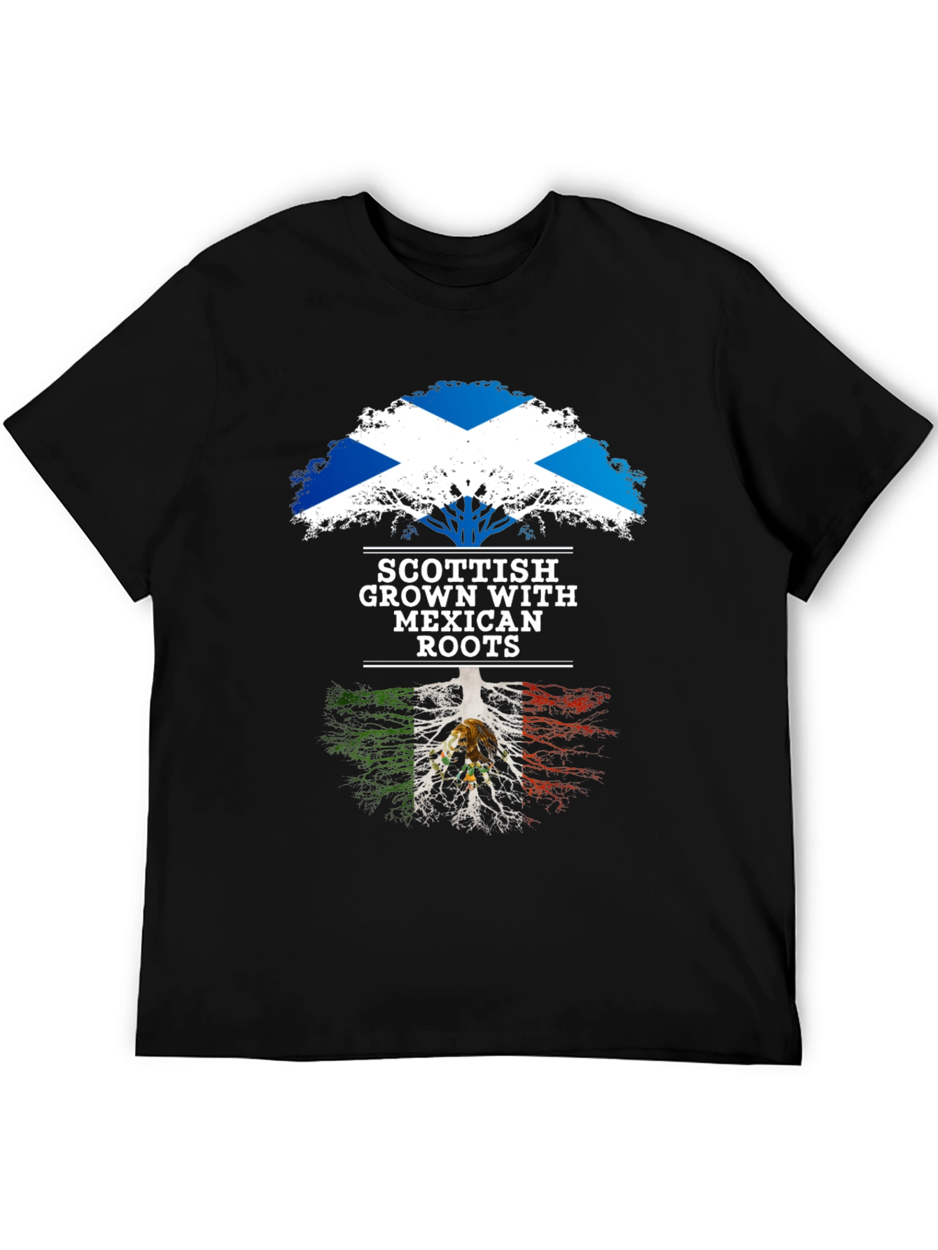 Scottish Mexican Roots Tree T-Shirt