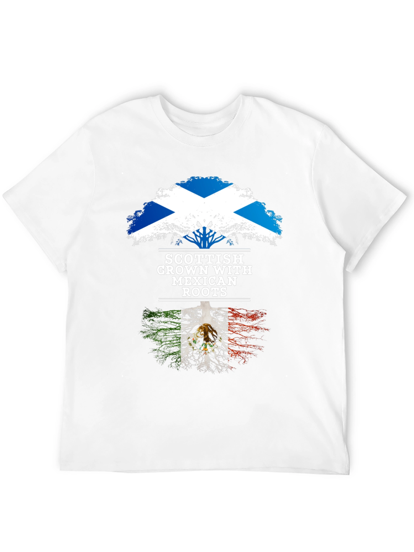 Scottish Mexican Roots Tree T-Shirt