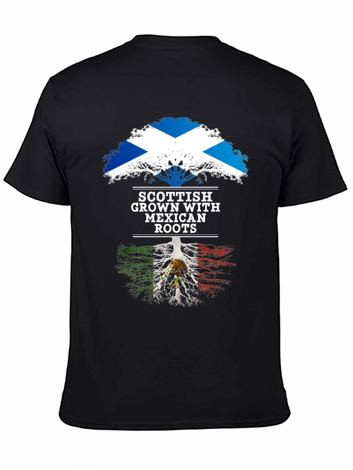 Scottish Mexican Roots Tree T-Shirt