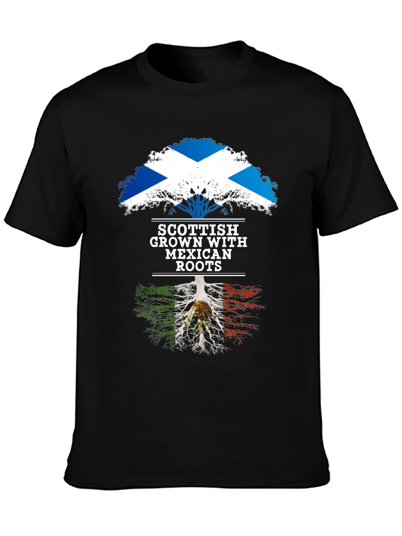 Scottish Mexican Roots Tree T-Shirt