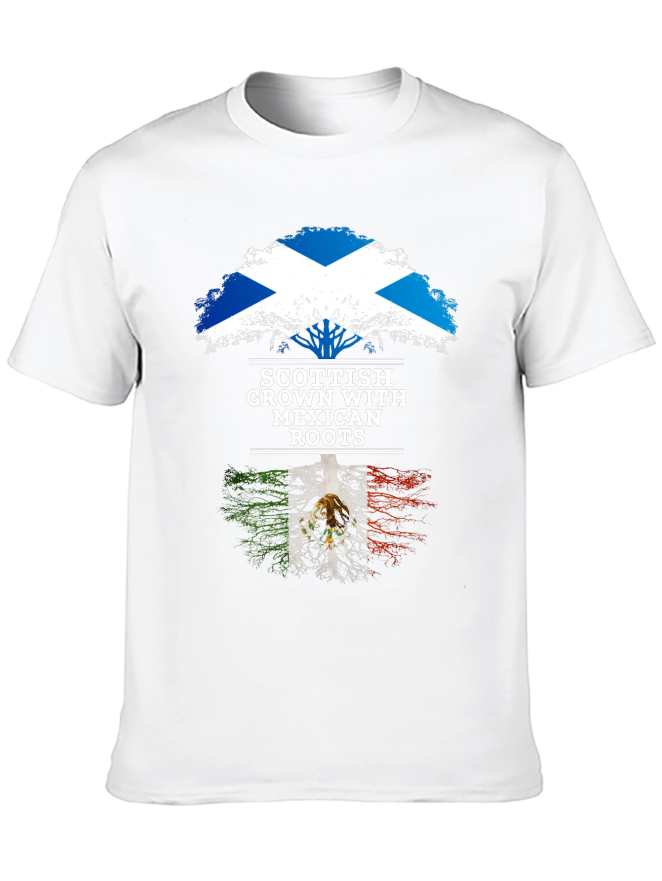 Scottish Mexican Roots Tree T-Shirt