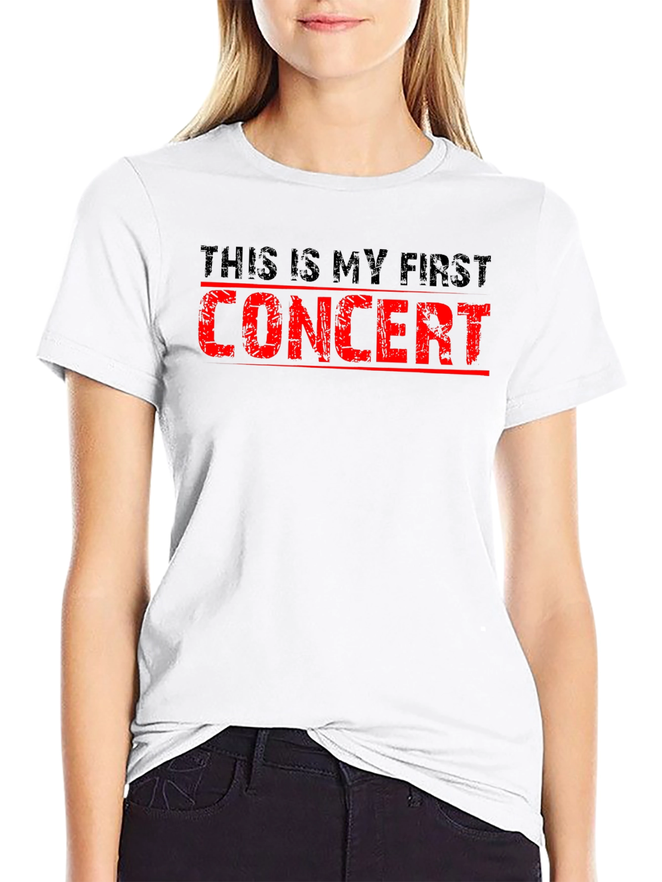 First Concert T-Shirt - Black Cotton Tee