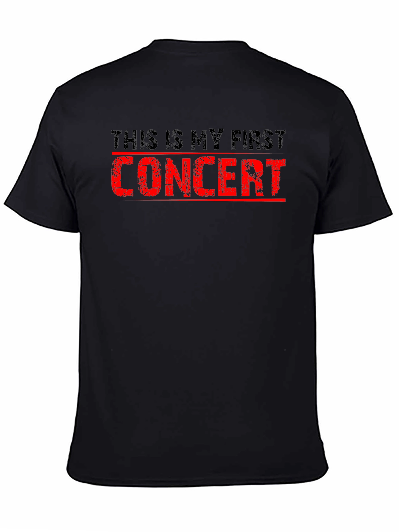 First Concert T-Shirt - Black Cotton Tee