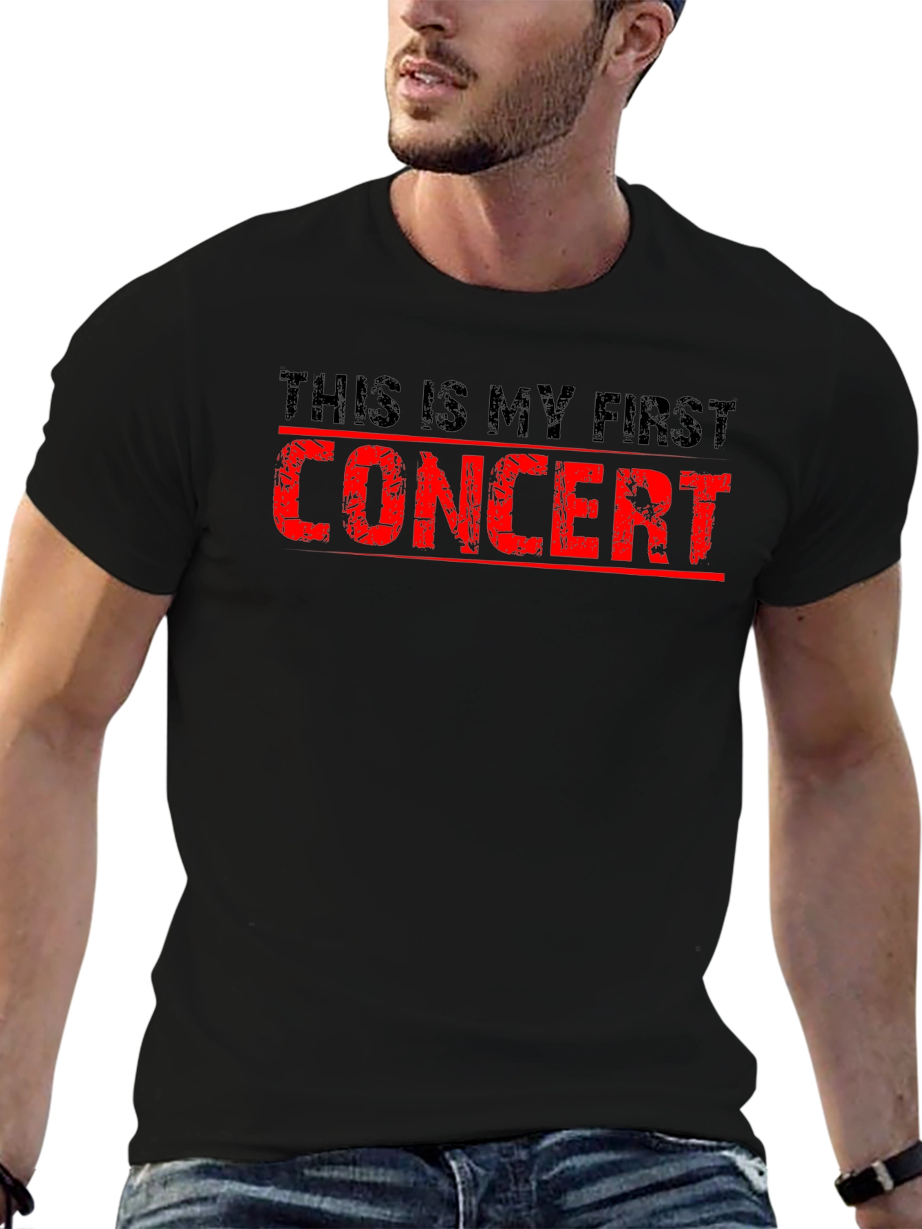 First Concert T-Shirt - Black Cotton Tee